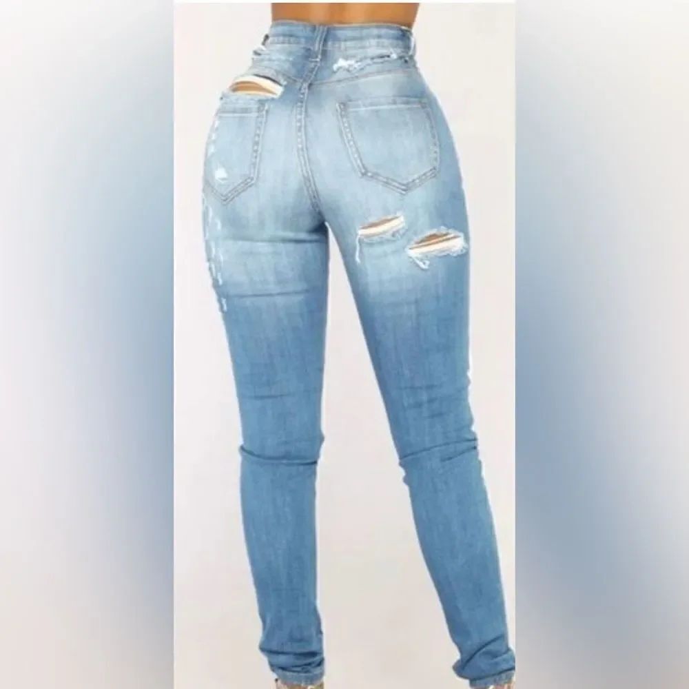 Blessed With My Booty‎ Skinny Jeans - Medium Blue Wash-NWOT - Picture 5 of 8